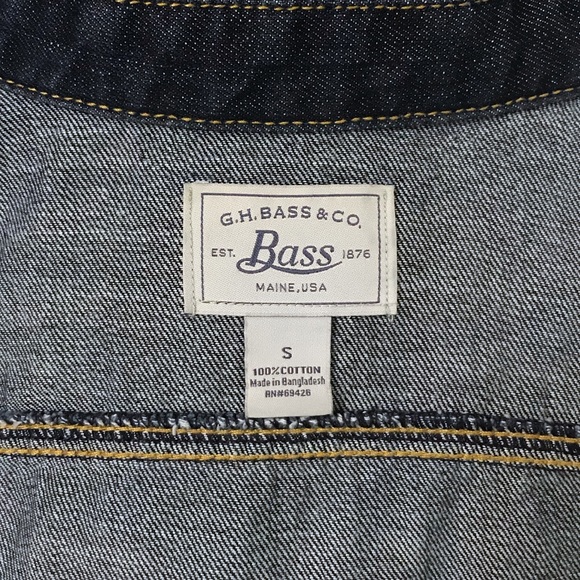 •GH BASS & CO• NWOT Dark Wash Denim Jacket - Picture 5 of 5